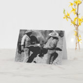 Carte Chevaux de marquage à chaud avec la marque de (Fleur jaune)