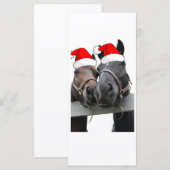 Carte Chevaux de Noël (Devant / Derrière)