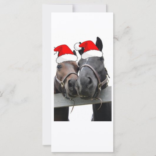 Carte Chevaux de Noël (Devant)
