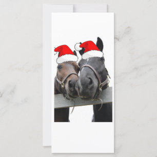 Carte Chevaux de Noël