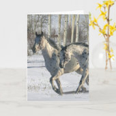 Carte Chevaux d'imaginaire : Le pays des merveilles (Fleur jaune)