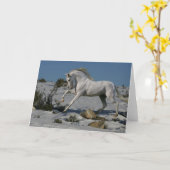 Carte Chevaux d'imaginaire : Roi de neige (Fleur jaune)