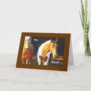 Carte Chevaux En Paddock, Anniversaire