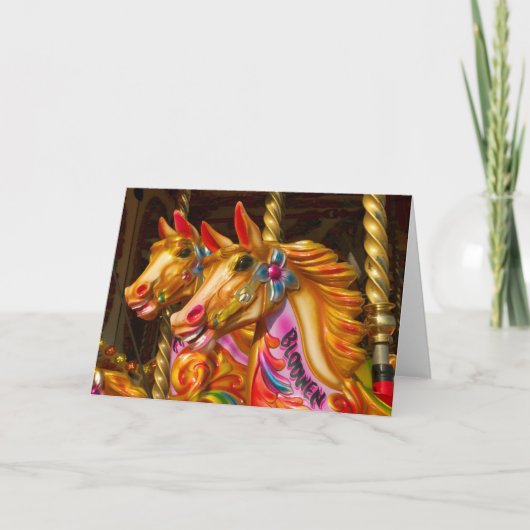 Carte Chevaux joyeux (Devant)
