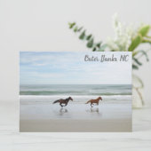 Carte Chevaux sauvages Banques extérieures OBX Corolla N (Debout devant)