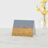 Carte Chevaux sur la colline (Fleur jaune)