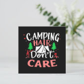 Carte Cheveux de Camping, On s'en fiche, Drôle (Debout devant)