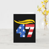 Carte Cheveux de Trump Vintage 47 (Fleur jaune)