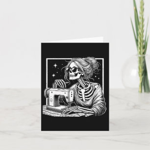 Carte Cheveux Squelette Douche Halloween Coudre Femmes G