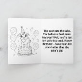 Carte Chèvre Anniversaire Surprise - Amusant & Sorcier (Intérieur)