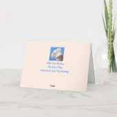 Carte Chèvre douce nounou anniversaire (Dos)