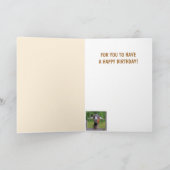 Carte Chèvre excitée Joyeux Anniversaire (Intérieur)