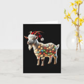 Carte Chèvre Noël Chèvres Noël Chèvres Noël (Fleur jaune)