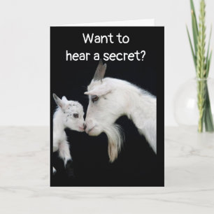 CARTE CHÈVRE SAIT COMBIEN VOUS ÊTES "VIEUX" MAIS NE DIRA