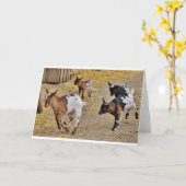 Carte Chèvres, chèvres et chèvres (41) (Fleur jaune)