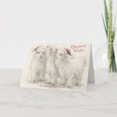 Carte Chèvres de Noël d'Angora (Devant)