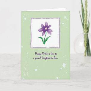 Carte Chevron Fleur Délicate