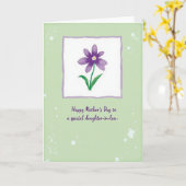 Carte Chevron Fleur Délicate (Fleur jaune)
