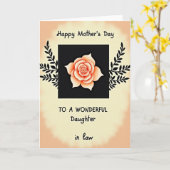 Carte Chevron Fleur Délicate (Fleur jaune)