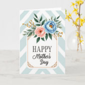 Carte Chevron Fleur Délicate (Fleur jaune)