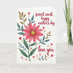 Carte Chevron Fleur Épanouie