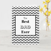 Carte Chevron Greatest Papa Ever (Fleur jaune)