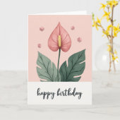 Carte Chevron Green Leaf (Fleur jaune)