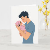 Carte Chevron Loving Gaze Bébé (Fleur jaune)