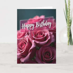Carte Chevron Magenta Petal