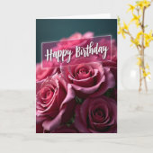 Carte Chevron Magenta Petal (Fleur jaune)