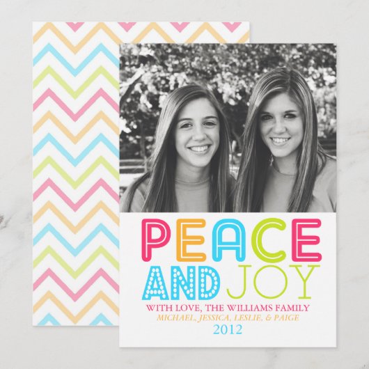 Carte Chevron paisible (Devant / Derrière)