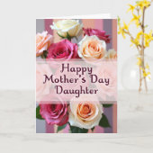 Carte Chevron Peach Garden Rose (Fleur jaune)