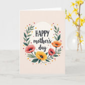 Carte Chevron Poppy Blossom (Fleur jaune)