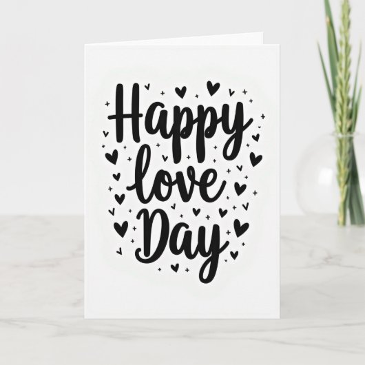 Carte Chevron pour la Fête de l'Amour Classique (Devant)