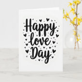 Carte Chevron pour la Fête de l'Amour Classique (Fleur jaune)
