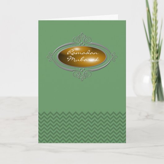 Carte Chevron Ramadan Moubarak (Devant)