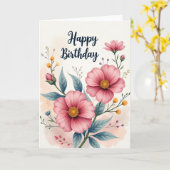 Carte Chevron Roseate Bloom (Fleur jaune)