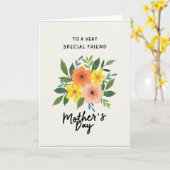 Carte Chevron Special Bouquet (Fleur jaune)
