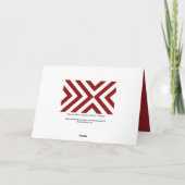 Carte Chevrons rouges et blancs (Dos)