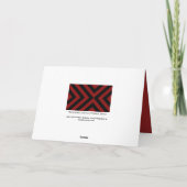 Carte Chevrons rouges et noirs (Dos)
