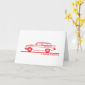 Carte Chevy Nomad Bel Air 1957 (Fleur jaune)