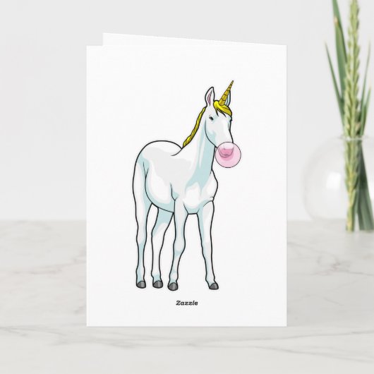 Carte Chewing-gum licorne (Dos)