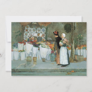 Carte Chez le fleuriste par Childe Hassam, Vintage Fine