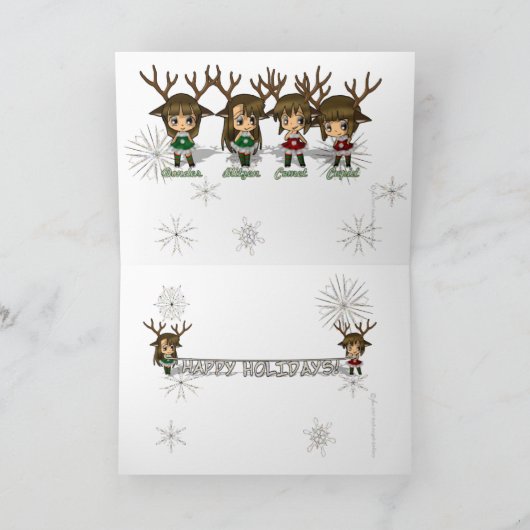 Carte Chibi Deer (Intérieur)