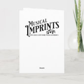 Carte Chibi Fille Jouer De La Harpe Anniversaire Personn (Dos)