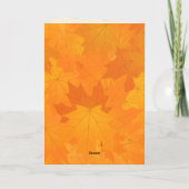 Carte Chic Africaine Américaine Thanksgiving | Automne (Dos)