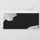 Carte Chic argent brosse feuille cadeau logo (Dos)