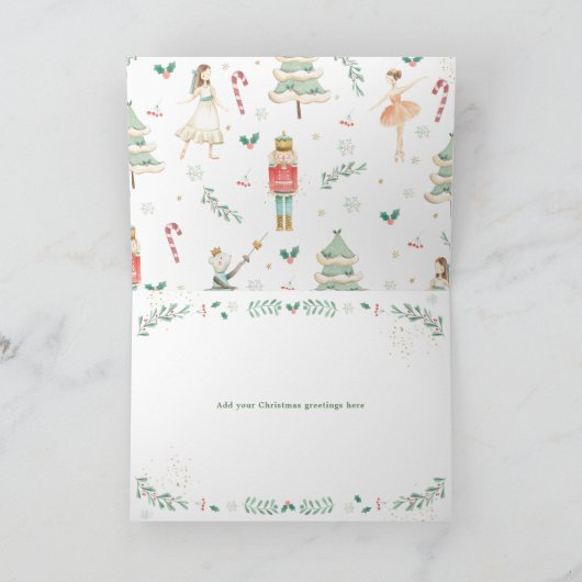 Carte Chic Casse-Noisette Ballet Joyeux Noël (Intérieur)