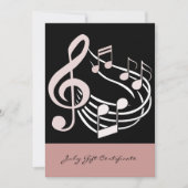 Carte Chic coiffeur rose juillet certificat cadeau (Devant)