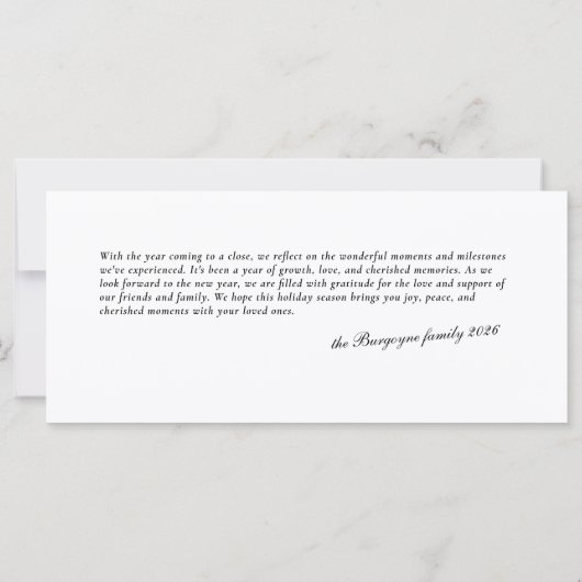 Carte Chic Couleur Mixte Bande Verticale 3 Fête Photo (Dos)